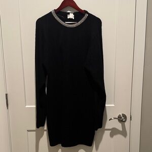 H&M Black Dress with Silver Trim